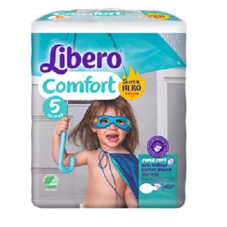 Scutece nr. 5 Comfort, 10-14 kg, 80 bucati, Libero