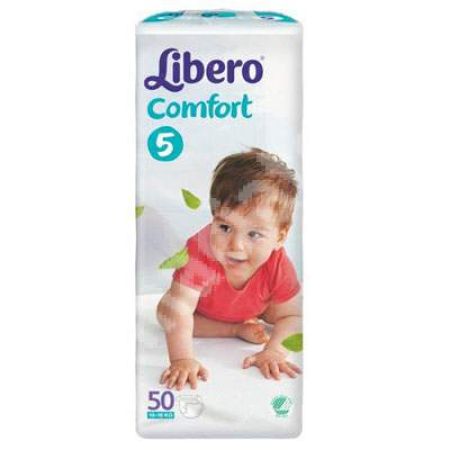 Scutece, numarul 5, Comfort, 10-16 kg, 50 bucati, Libero