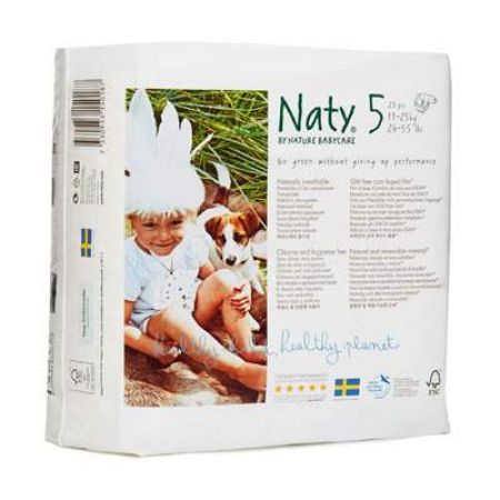 Scutece nr. 5 Eco Junio, 11-25 kg, 23 bucati, Naty