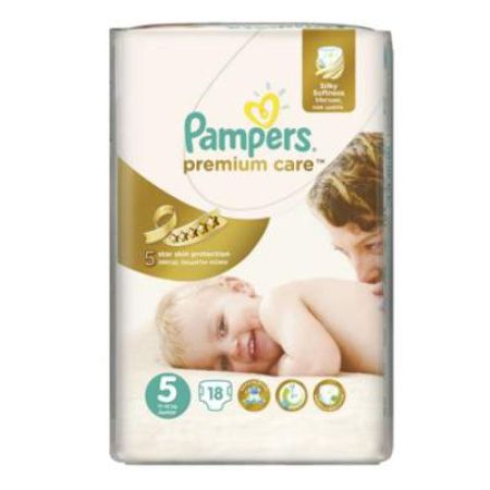 Scutece nr.5 Premium Care Junior, 11-18 kg, 18 bucati, Pampers