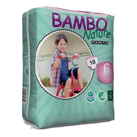 Scutece, numarul 6, Eco Pants XL, +18 kg, 18 bucati, 310139, Bambo Nature