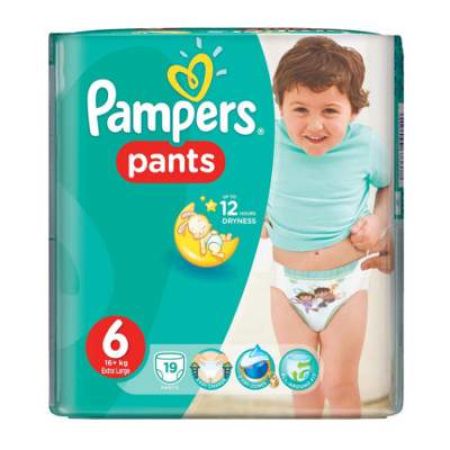 Scutece nr. 6 Pants Extra large, +16 kg, 19 bucati, Pampers