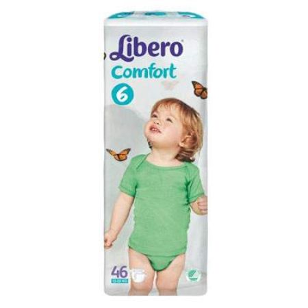 Scutece nr. 6 unica folosinta Comfort Fit Mega Pack, 12-22 kg, 46 bucati, Libero