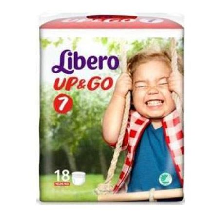 Scutece nr. 7 unica folosinta Up&Go, 16-26 kg, 18 bucati, Libero