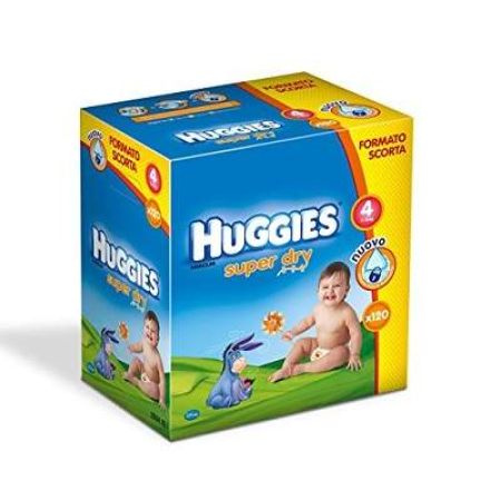 Scutece Super Dry Nr.4, 7-14Kg, 120 buc, Huggies