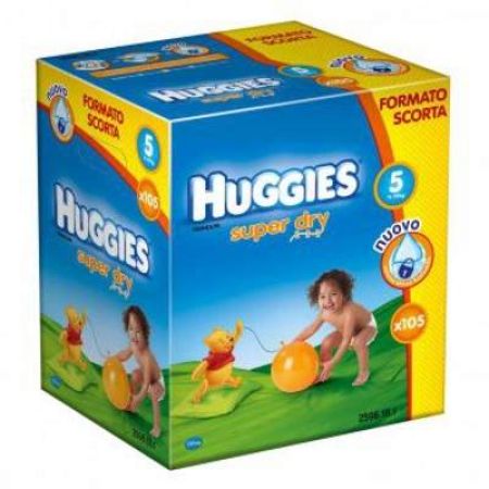 Scutece - Super Dry, nr 5, 11-19 kg, 105 buc, Huggies