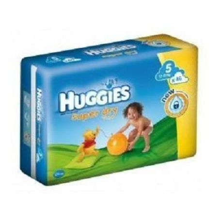 Scutece Super Dry nr.5, 11-19 kg, 46 bucati, Huggies