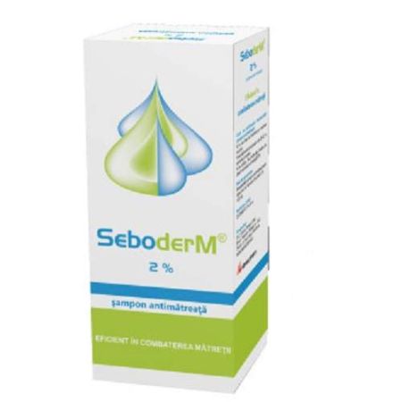 Sampon antimatreata Seboderm, 2% ketoconazol, 125 ml, Slaviapharm