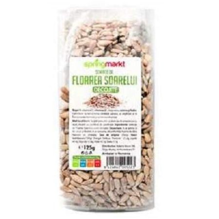 Seminte de floarea soarelui decojite, 125 g, Spring Markt