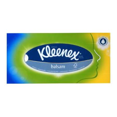 Servetele faciale cu Balsam, 80 servetele, Kleenex 