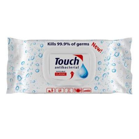 Servetele umede antibacteriene Classic, 70 bucati, Touch