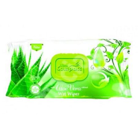 Servetele umede cu extract de Aloe Vera, 70 bucati, Ultra Compact