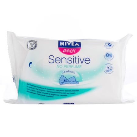 Servetele umede Senzitive Baby, 63 servetele, Nivea