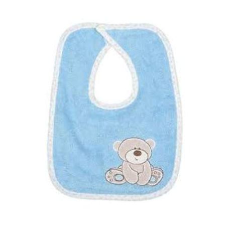 Set 2 bavete din bumbac, model blue urs Lilly, 062-11, Fillikid