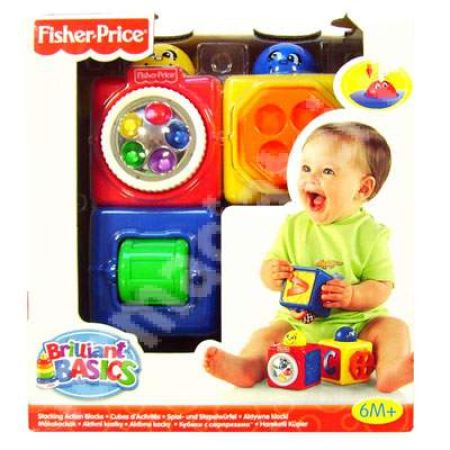 Set 3 cuburi prietenoase, +6 luni, 74121, Fisher Price