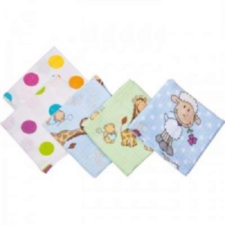 Set 2 Scutece din bumbac, +0 luni, 70x70 cm, Fillikid