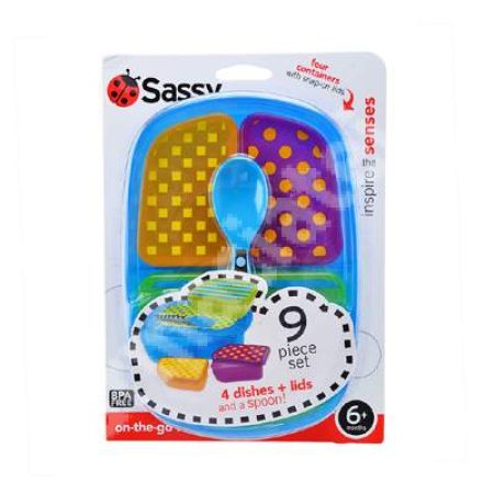 Set 9 piese pentru calatorie cu buline,  6 luni, 30126, Sassy