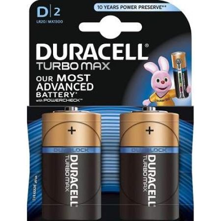 Set Baterii Turbo Max D2, Duracell