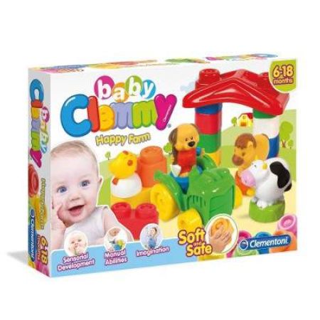 Set cuburi Ferma Vesela Clemmy Baby, CL14954, Clementoni