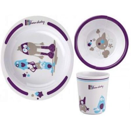 Set pentru masa Little Monster, +6 luni, Thermobaby