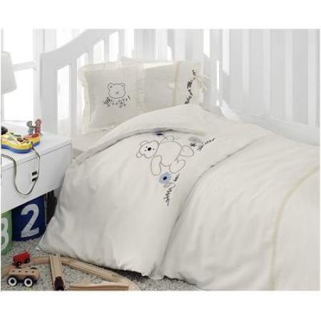 Set lenjerie - BBC, Navy, 60x120cm, Ecocotton