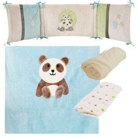 Set Lenjerie Completa - PandiPanda, 120x60cm, 310007, Domiva