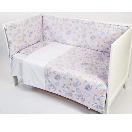 Set lenjerie pentru patut, Sweet Dreams, 60x120 cm, Bebedeco