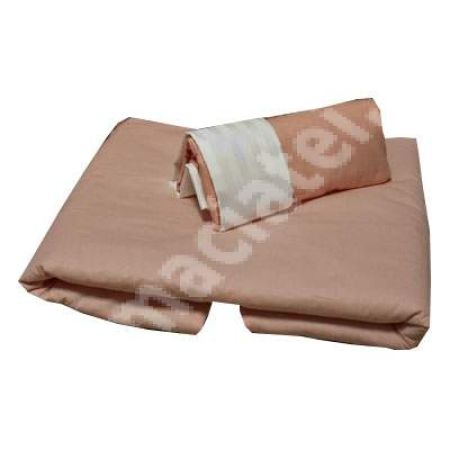 Set pentru patut portocaliu Schimbul 3, 3 piese, 160x100 cm, Bebemix