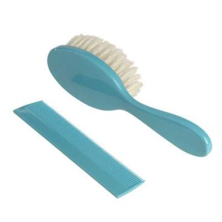 Set perie par natural si pieptan turquoise, 315049, dBb Remond