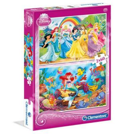 Set puzzle Printese, 2 puzzle x 60 piese, CL07114, Clementoni