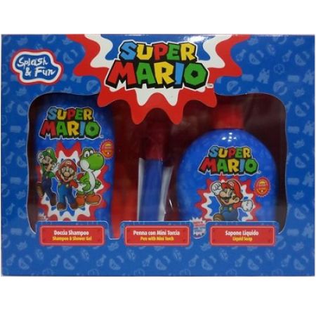 Set sampon si gel de dus plus lanterna Super Mario, 7119, NaturaVerde