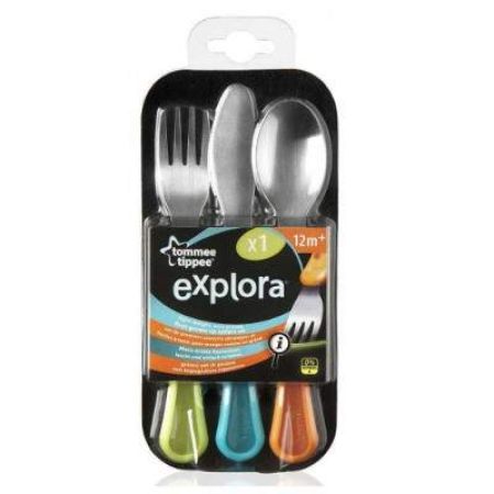 Set tacamuri din inox Explora, 12 luni, Tommee Tippee