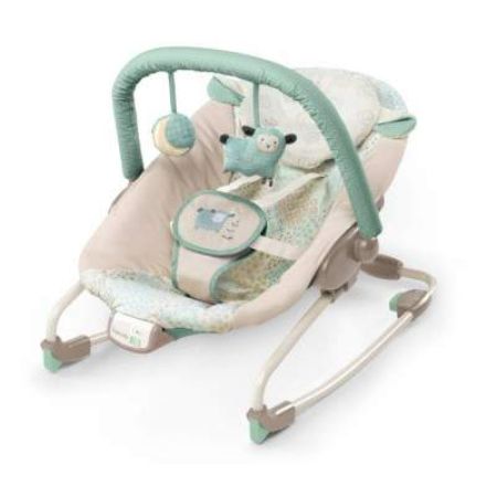 Sezlong cu vibratii, 2in1, InJoy Lullaby Lamb, 60407, Bright Starts