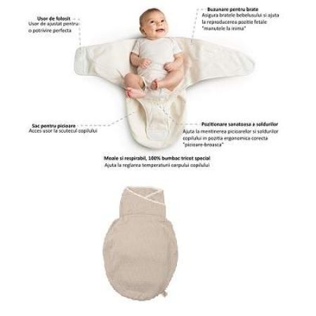 Sistem de infasare, Lightweight Sand, +0 luni, SWLWSAND, ErgoBaby