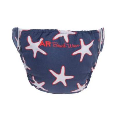 Slip de plaja cu protectie dubla baieti, Model Starfish, 18-24 luni, Archimede