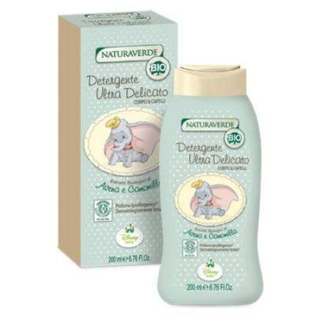 Solutie de curatare Bio delicata pentru corp si par Dumbo, 200 ml, NaturaVerde