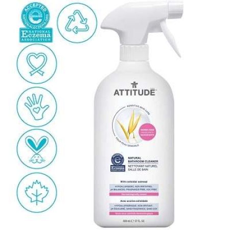 Solutie de curatat baia Sensitive Skin, 800ml, Attitude