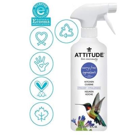 Solutie de curatat bucataria Citrice, 475 ml, Attitude