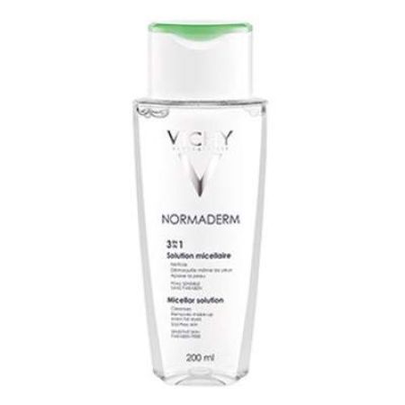 Solutie micelara 3in1 pentru tenul sensibil cu imperfectiuni Normaderm, 200 ml, Vichy