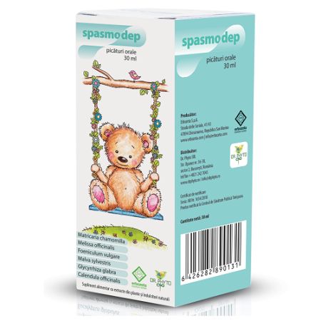 Spasmodep picaturi, 30 ml, Dr Phyto