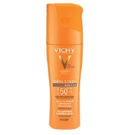 Spray de corp hidratant intensificator de bronz SPF50 Ideal Soleil, 200ml, Vichy