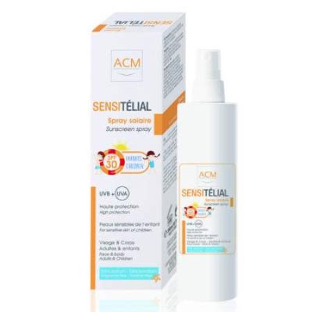 Spray protectie solara copii SPF 30 Sensitelial, 200 ml, Acm