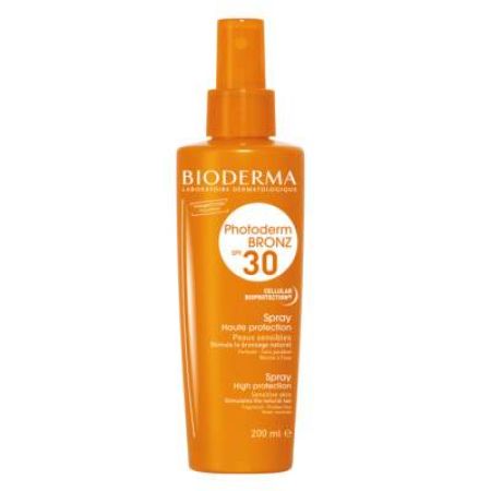 Spray protectie solara Photoderm Bronz SPF 30, 200 ml, Bioderma