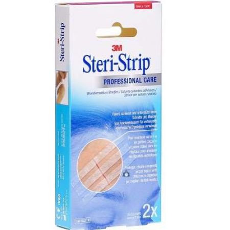 Benzi adezive bej pentru sutura leziunilor, Steri-Strip, 6x75 mm, 2x3 bucati, 3M