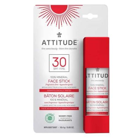 Stick Protectie solara SPF30, 18.4g, Attitude