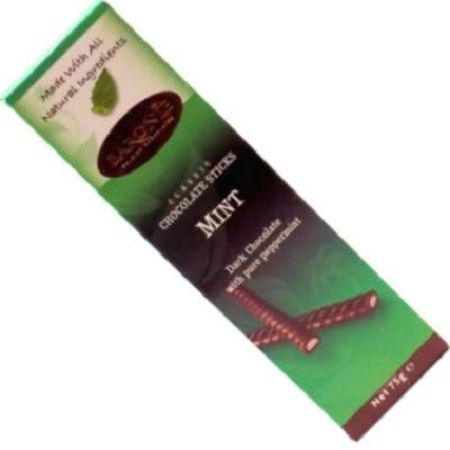 Sticks Ciocolata neagra si Menta - Baronie, 75g, Cachet