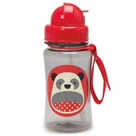 Sticla cu pai, Panda, +12ml, 350ml, 252321, SkipHop