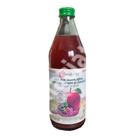 Suc din mere, afine, coacaze, mure si zmeura, 330 ml, Profructta