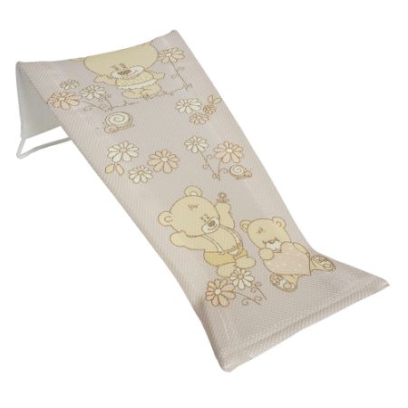 Suport textil pentru baie Ursuleti, Crem, Tega Baby