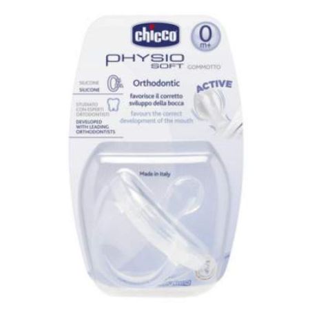 Suzeta silicon monobloc ortodontica Physio +0 luni, 01808, Chicco